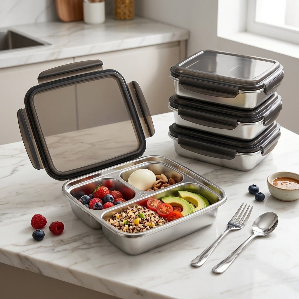Bento Box Two Tier - Recipiente de Almoço de Grande Capacidade