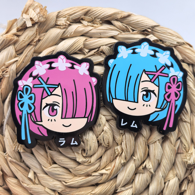 Japan Lifestyle - Emblemas de Metal Ram Rem Anime