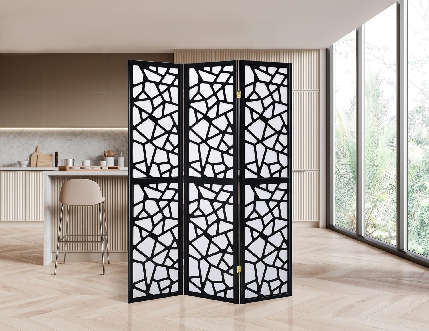 Shoji Screen Divider - Divisória de Ambiente com 3 Painéis,