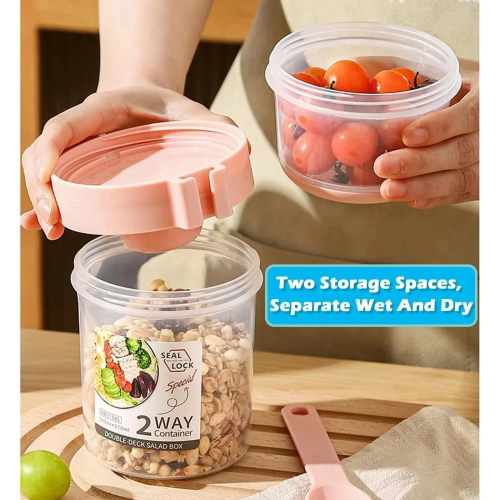 Copo de salada portátil copo d - Bento Box Two Tier avaliação e preço
