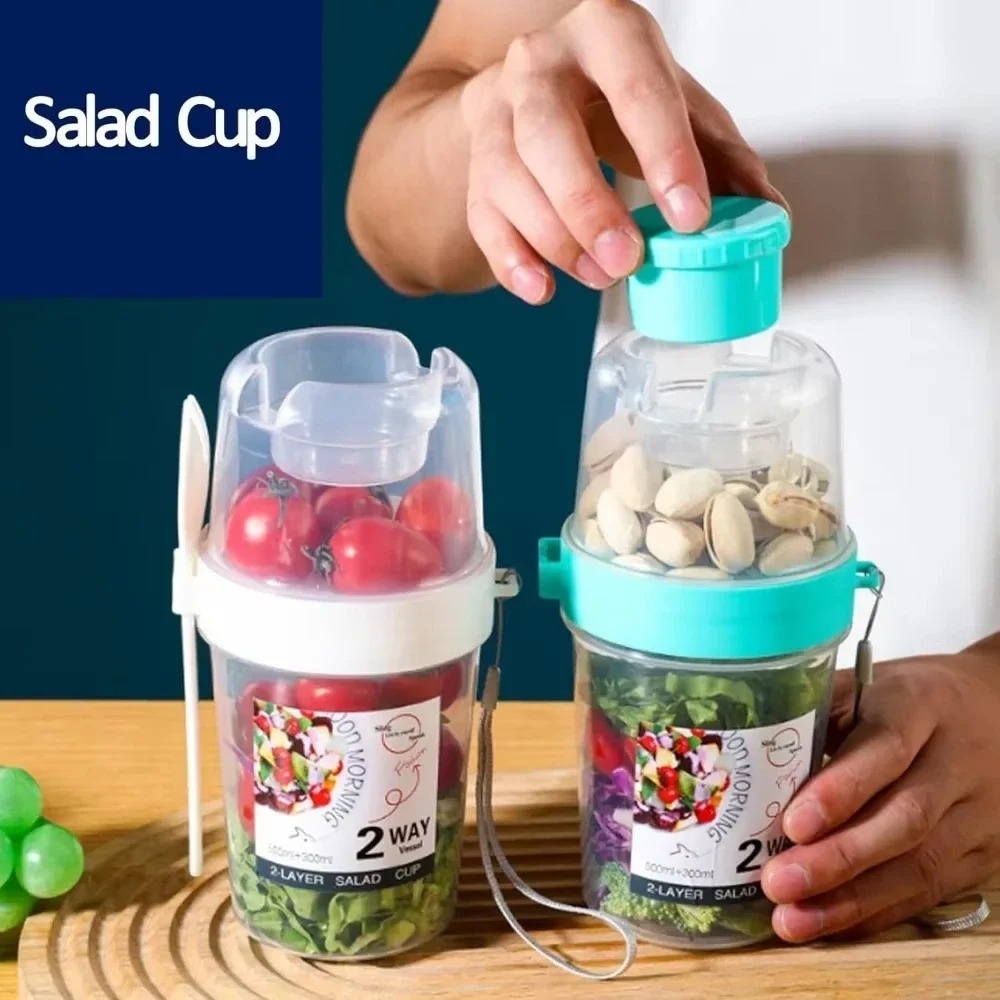 Copo de salada portátil copo d - Bento Box Two Tier avaliação e preço