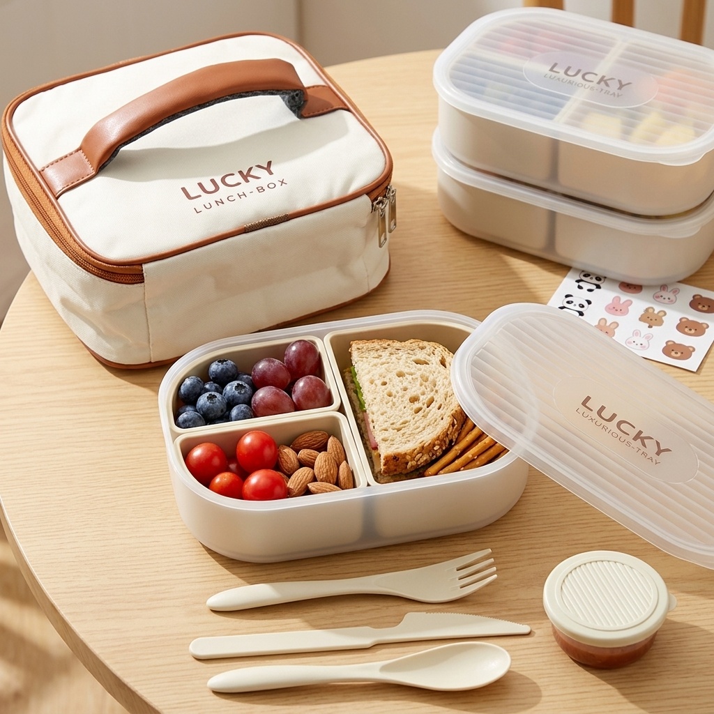 Porta-lanche portátil de plást - Bento Box Two Tier avaliação e preço