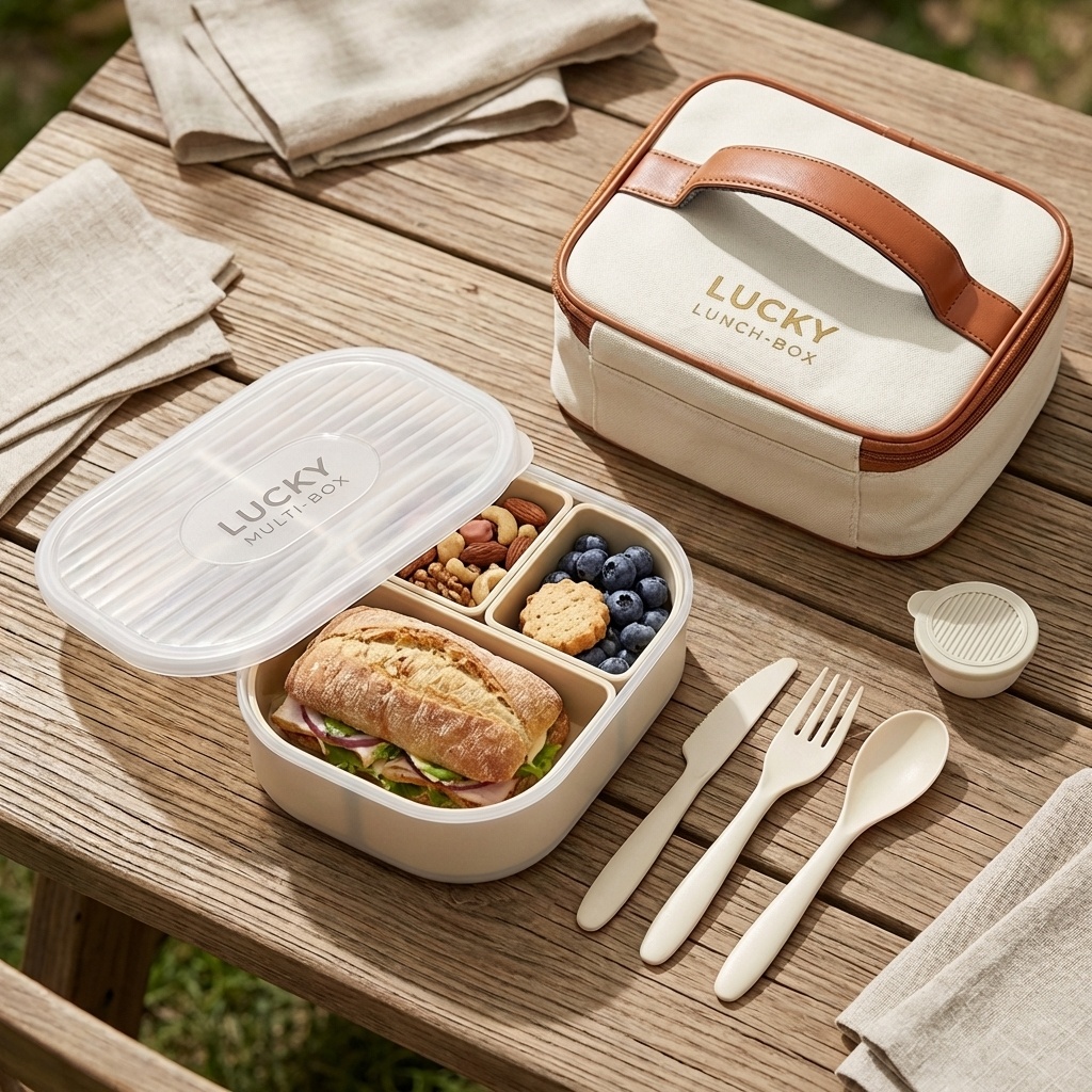 Porta-lanche portátil de plást - Bento Box Two Tier avaliação e preço