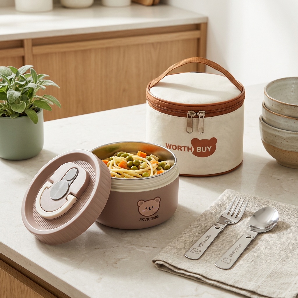 Marmita térmica de aço inoxidá - Bento Box Two Tier avaliação e preço