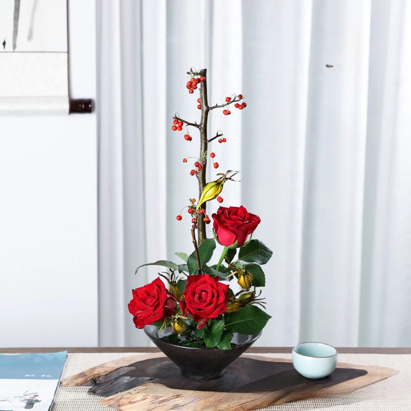 Vaso de sapo japonês, buquê de - Ikebana Vase Kenzan avaliação e preço
