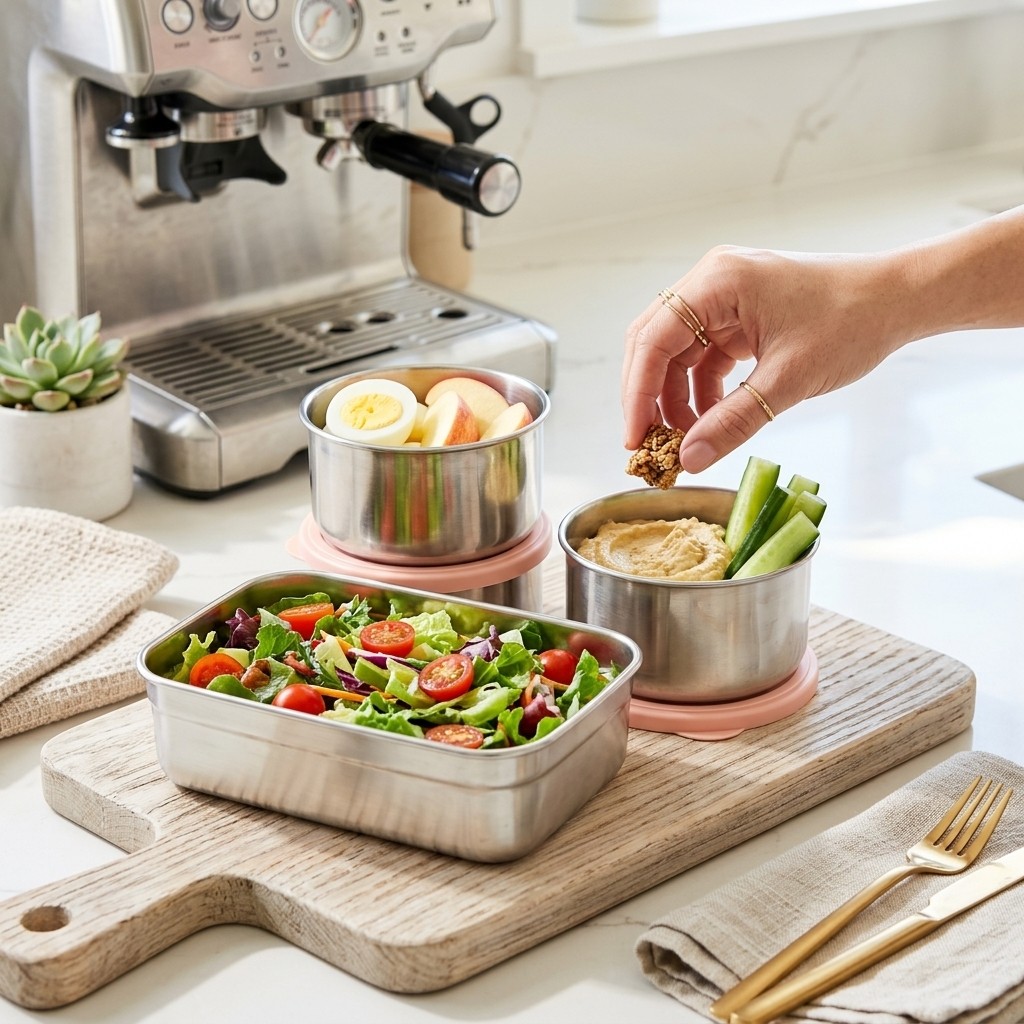 Conjunto de Marmitas de Aço In - Bento Box Two Tier avaliação e preço