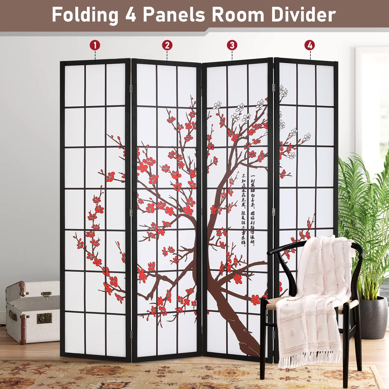 Divisória de Ambiente Dobrável - Shoji Screen Divider avaliação e preço