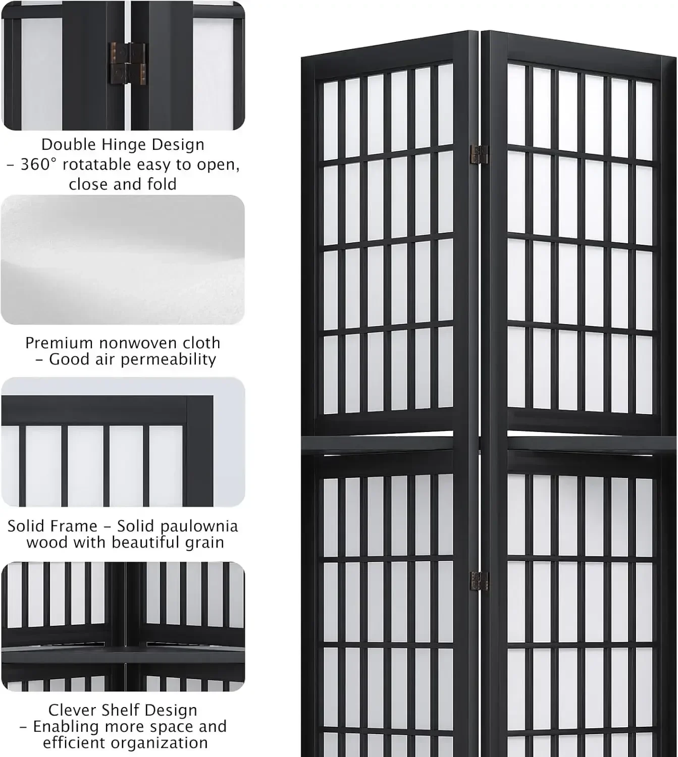 Divisória de Ambiente Portátil - Shoji Screen Divider avaliação e preço