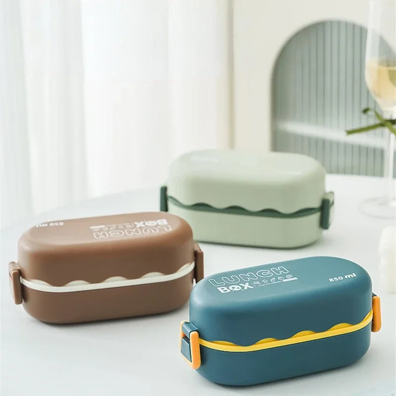 Dupla Camada De Plástico Compa - Bento Box Two Tier avaliação e preço