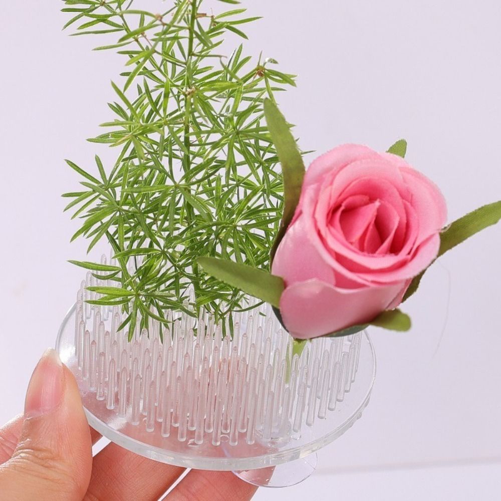 1/3 Peças Suporte Transparente - Ikebana Vase Kenzan avaliação e preço