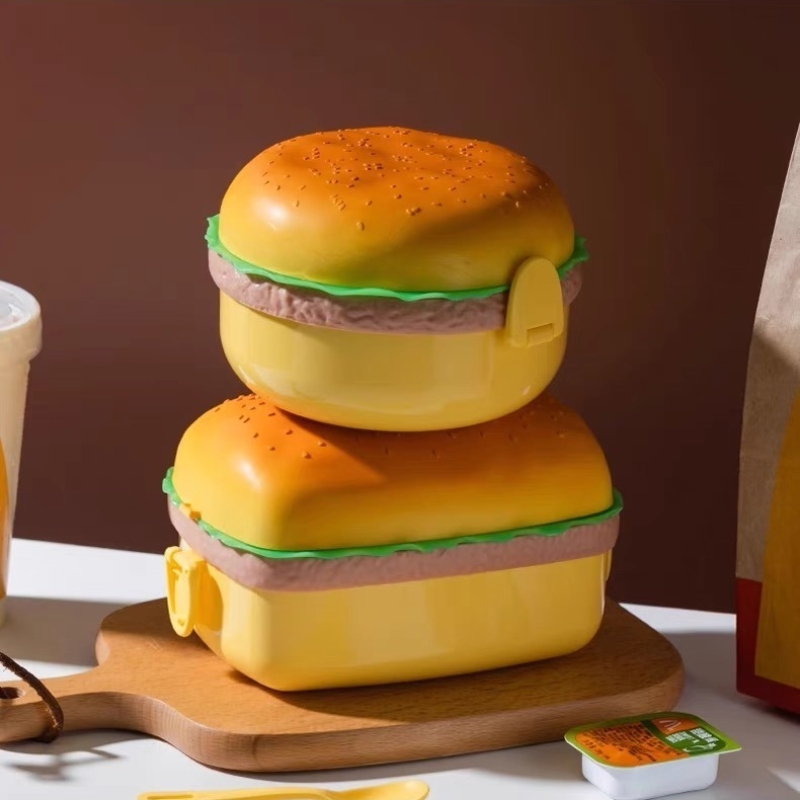 Lancheira de hambúrguer de cam - Bento Box Two Tier avaliação e preço