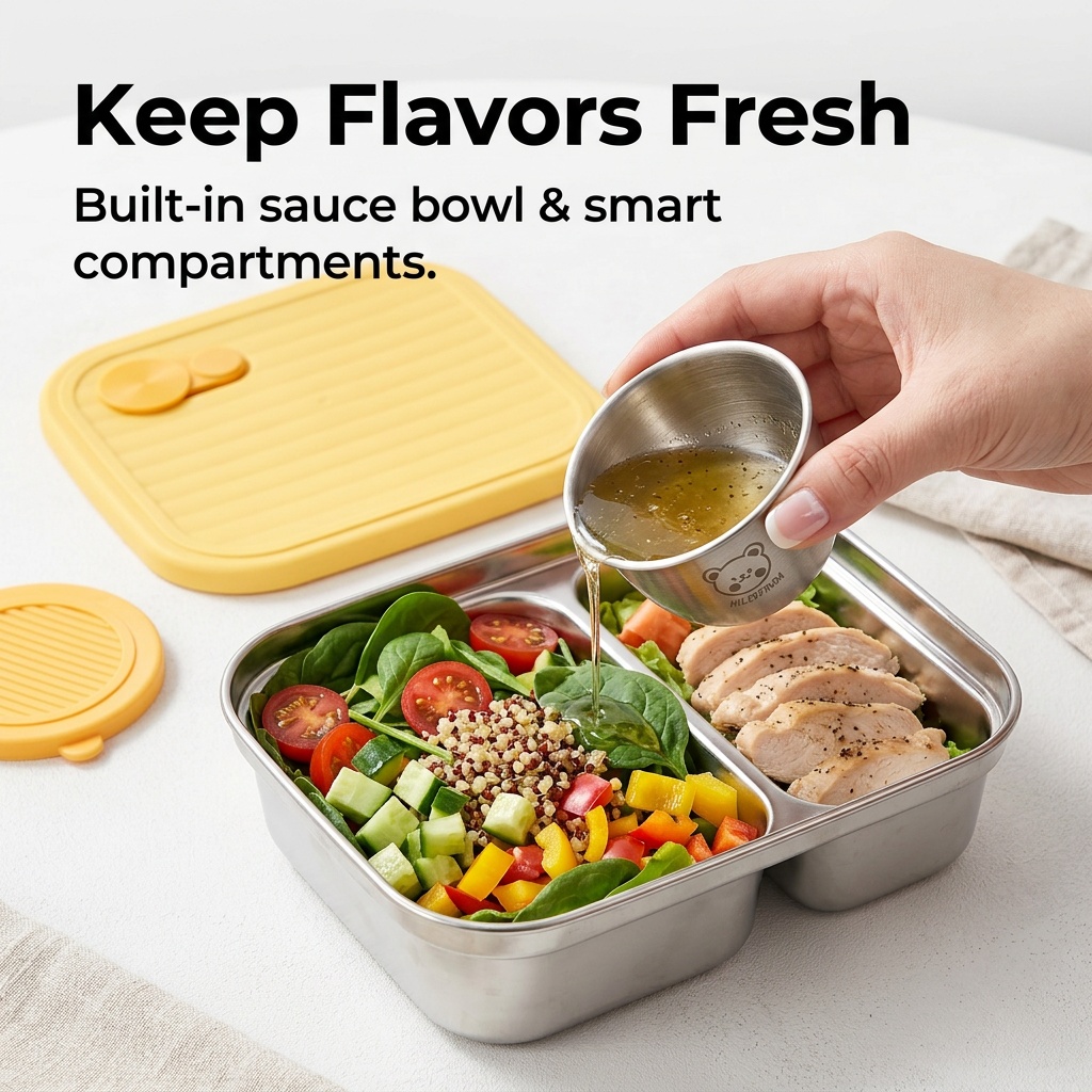 Recipiente de Almoço em Aço In - Bento Box Two Tier avaliação e preço
