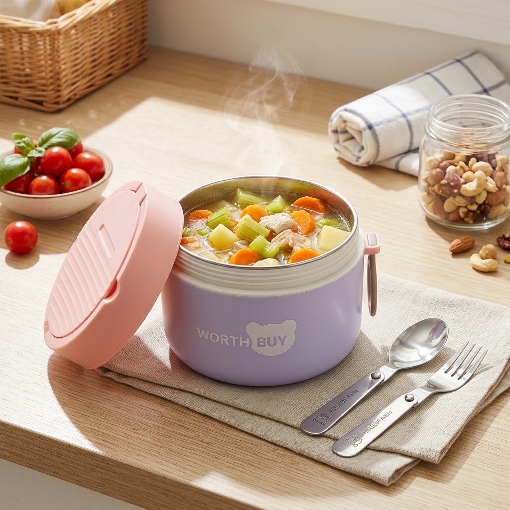 Marmita Térmica de Aço Inoxidá - Bento Box Two Tier avaliação e preço