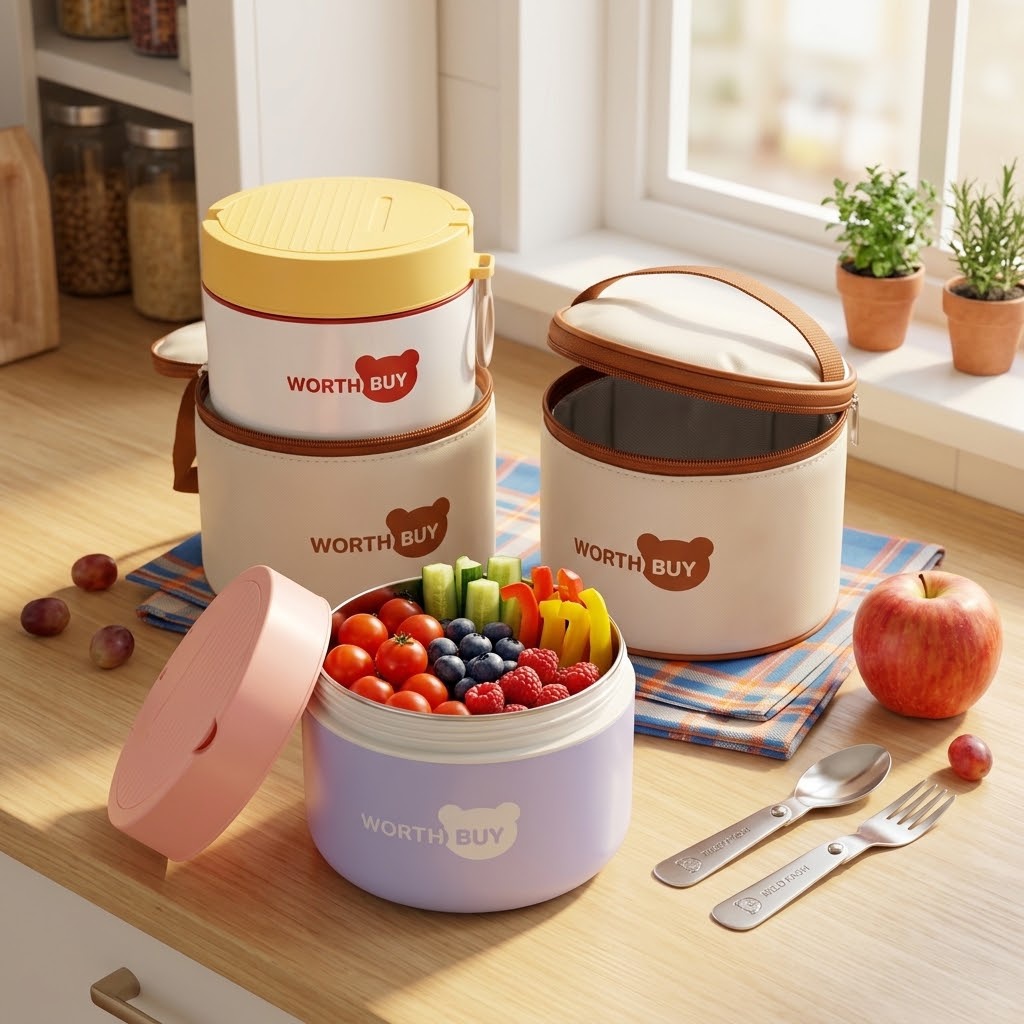 Marmita Térmica de Aço Inoxidá - Bento Box Two Tier avaliação e preço