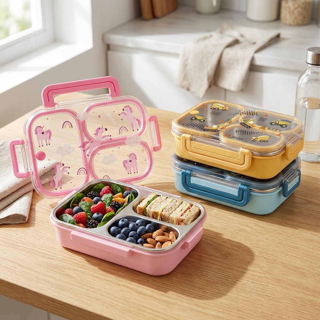 Lancheira Infantil Grande Capa - Bento Box Two Tier avaliação e preço
